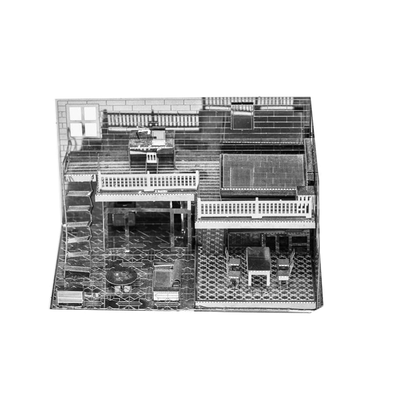 D Metal Puzzle Warm Home Assembly Kit